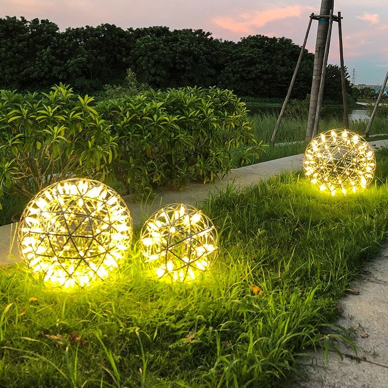 户外庭院灯园林吊灯防水别墅草坪灯室外花园氛围灯创意LED火花灯