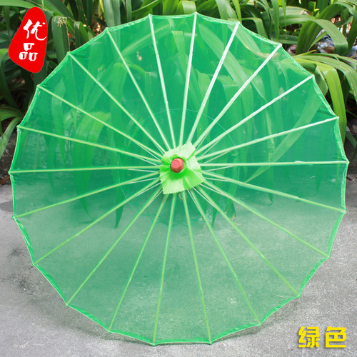 小城雨巷 舞蹈伞 走秀伞 演出伞 透明茉莉花伞 古典舞雨打芭蕉