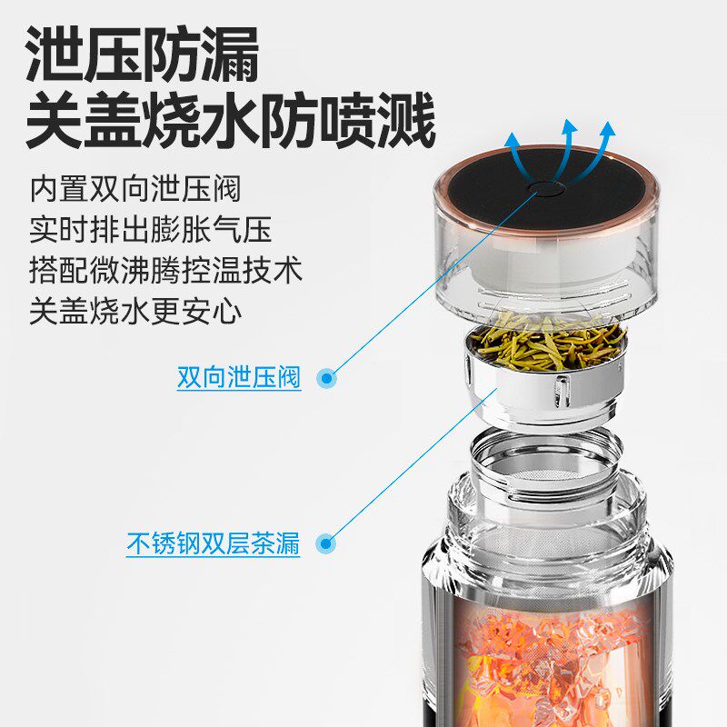 车载烧水杯12V24V车用电热杯加热烧水壶通用智能保温泡茶开水神器