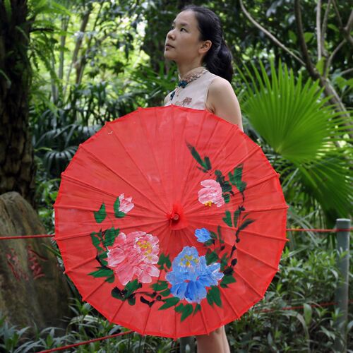 跳舞伞舞蹈伞工艺伞大号演出表演道具油纸伞装饰伞古典花伞绸布伞