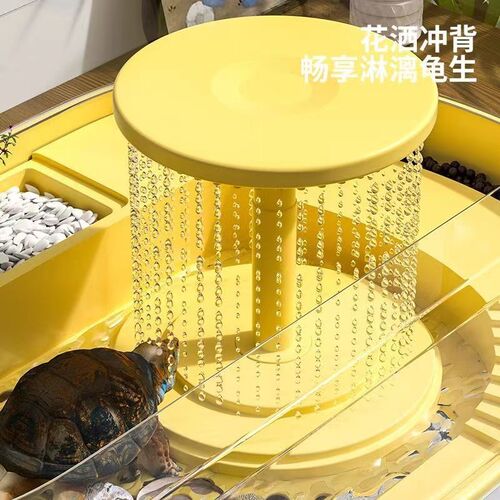 乌龟饲养缸家用客厅生态造景亚克力专用养龟箱水循环晒台龟便分离