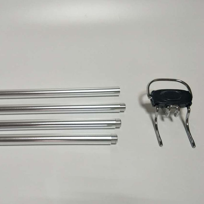 麦尔蒸汽挂烫机配件不锈固定支撑杆四节金属挂杆电熨斗升级版粗杆