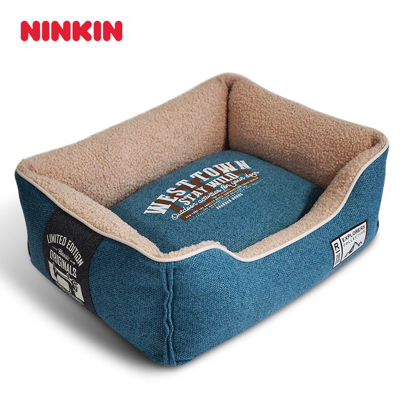Ninkin秋冬毛绒狗窝泰迪贵宾比熊雪纳瑞法斗柯基柴犬银狐保暖狗床