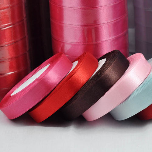 2CM彩色涤纶缎带礼品包装彩带婚庆用品红丝带绸带汽车红飘带10卷