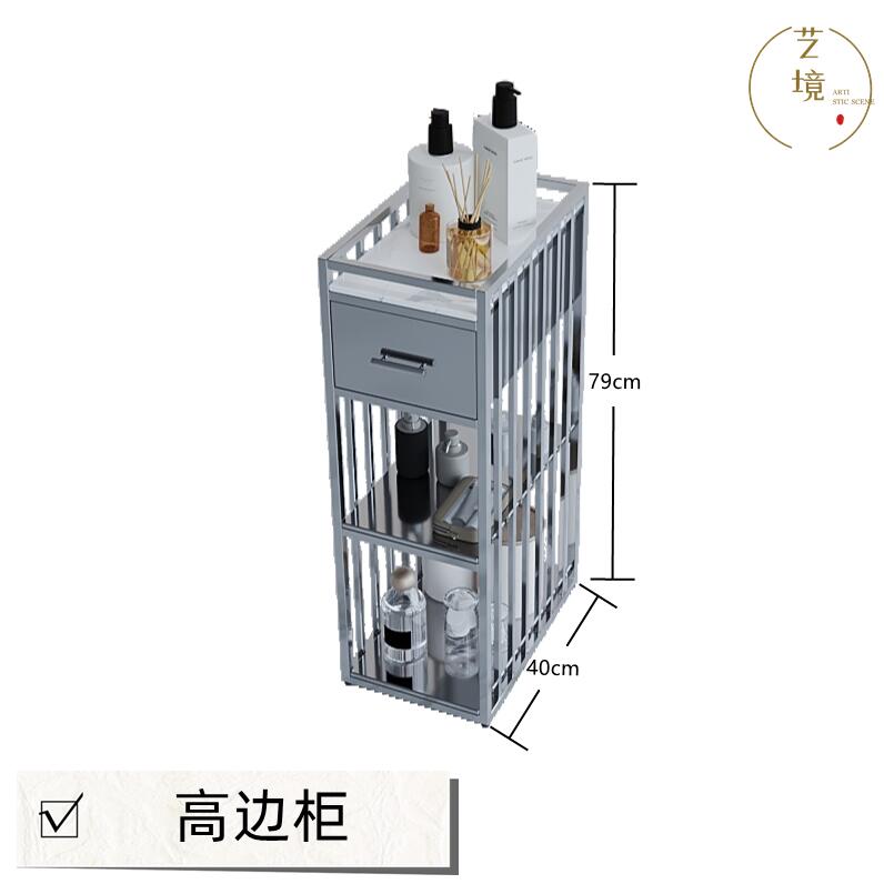 立式美甲桌边柜工具柜展示柜架子