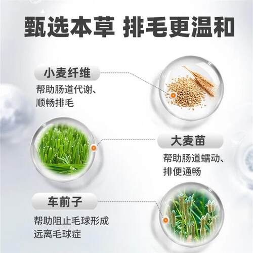 【普安特】猫草化毛膏猫咪专用鱼油益生元吐去毛球犬猫美毛营养膏
