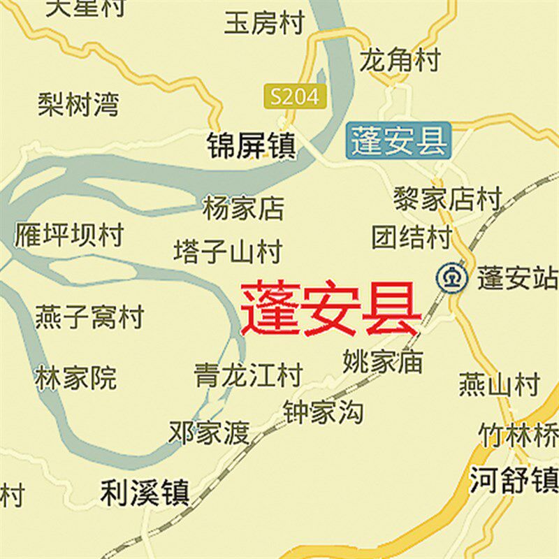 2024新款南充市地图贴图办公室挂图高清防水墙壁贴超大装饰画定制