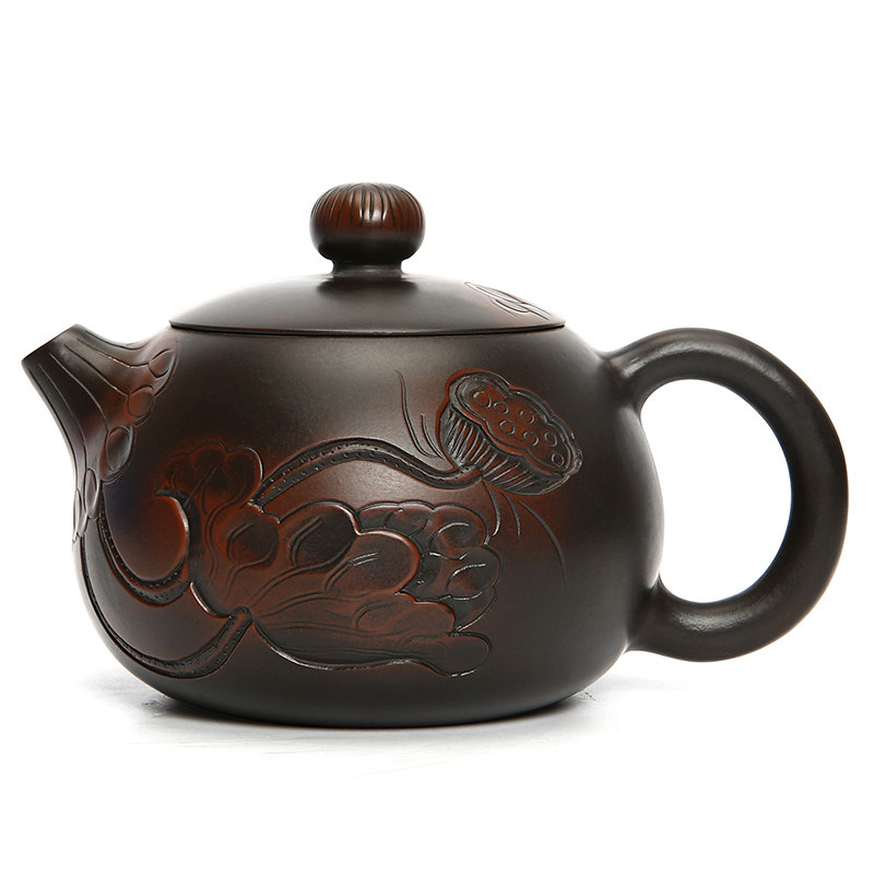 此时此刻云南建水紫陶茶壶李昊纯手工西施壶泡茶壶泡普洱陶壶茶具