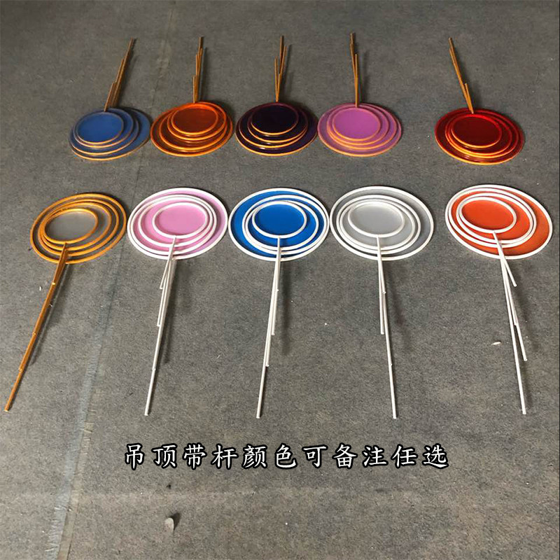 婚庆装饰道具新款棒棒糖路引摆件舞t台装饰铁艺金色背景场景布置