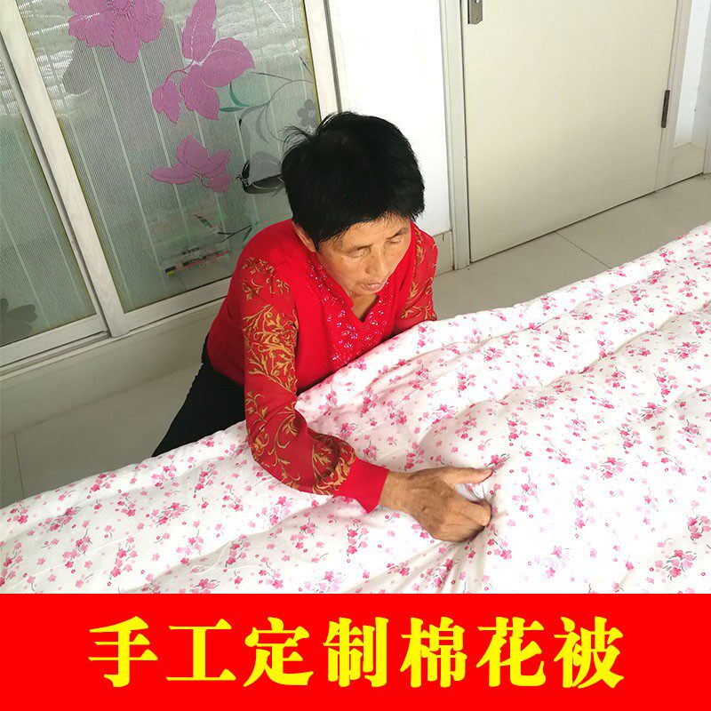 5斤山东棉被长绒棉花被子被芯垫絮棉胎冬被垫被加厚手工棉花被褥
