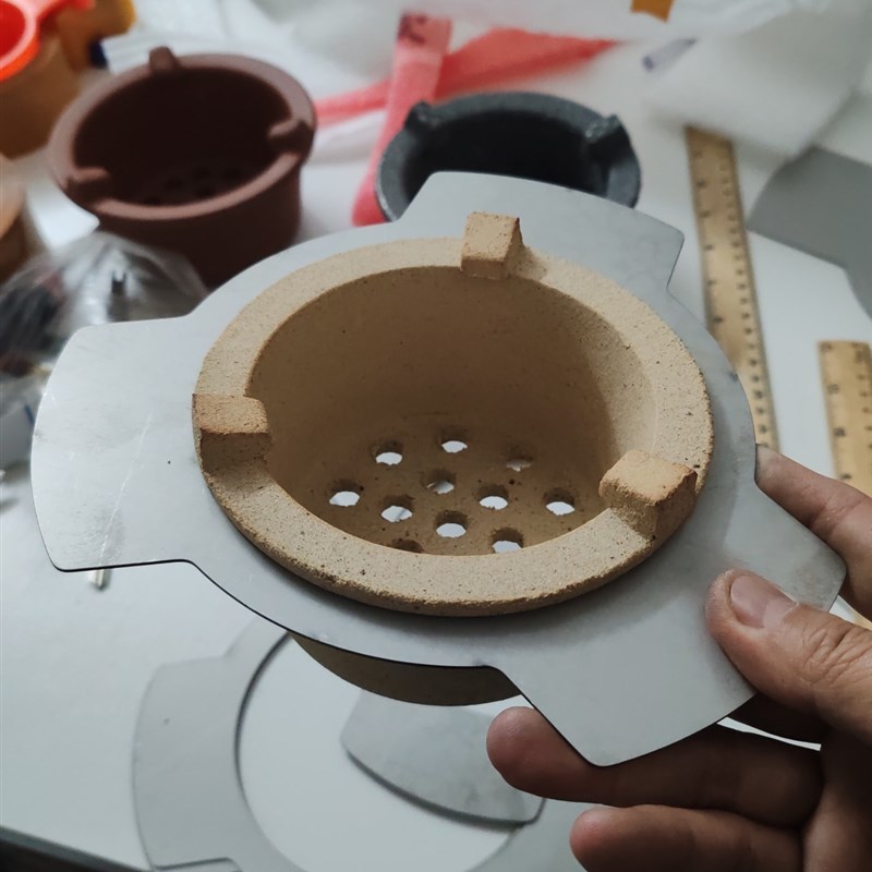 装石头装木头装大炭炉装围炉装花盆装铁铜diy秒变炭炉电炉垫片托