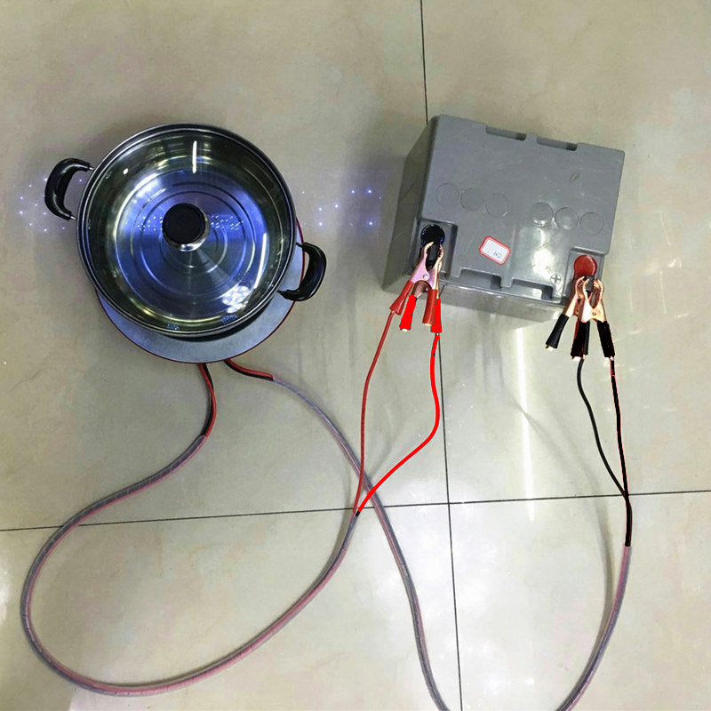 12V电热炉 车载电炒菜锅24v 汽车车用房车床车船用户外电炒锅400W