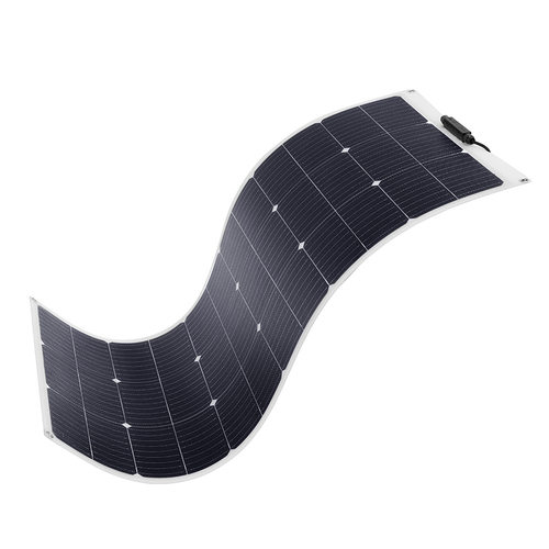 ETFE柔性太阳能板100w18v单晶硅电池光伏板可弯曲太阳能柔性充电