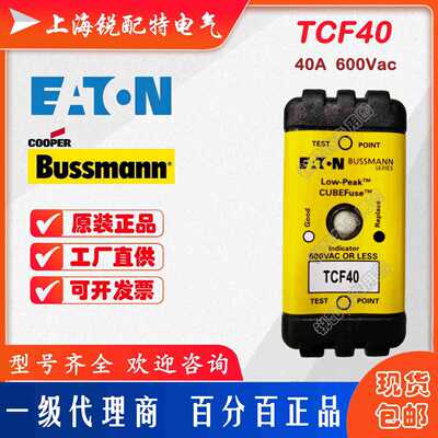 TCF40 保险丝 600V40A 巴斯曼BUSSMANN熔断器