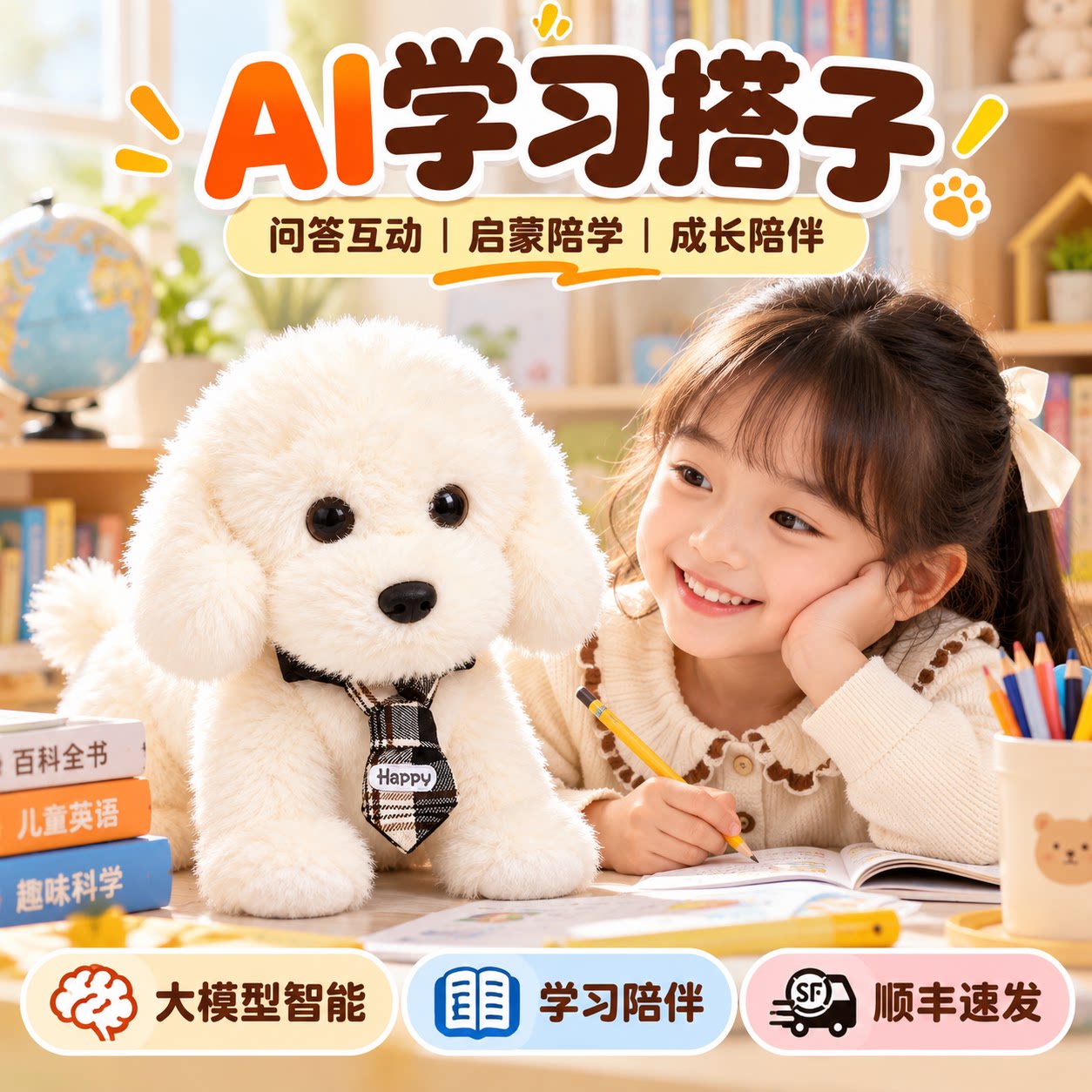 送礼推荐】AI汪星人智能毛绒玩偶