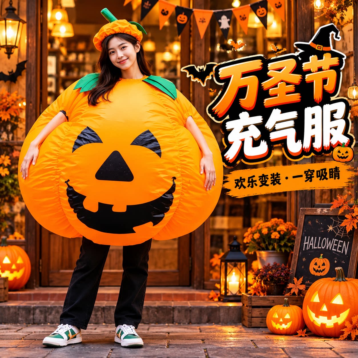 万圣节充气服儿童服饰搞怪衣服