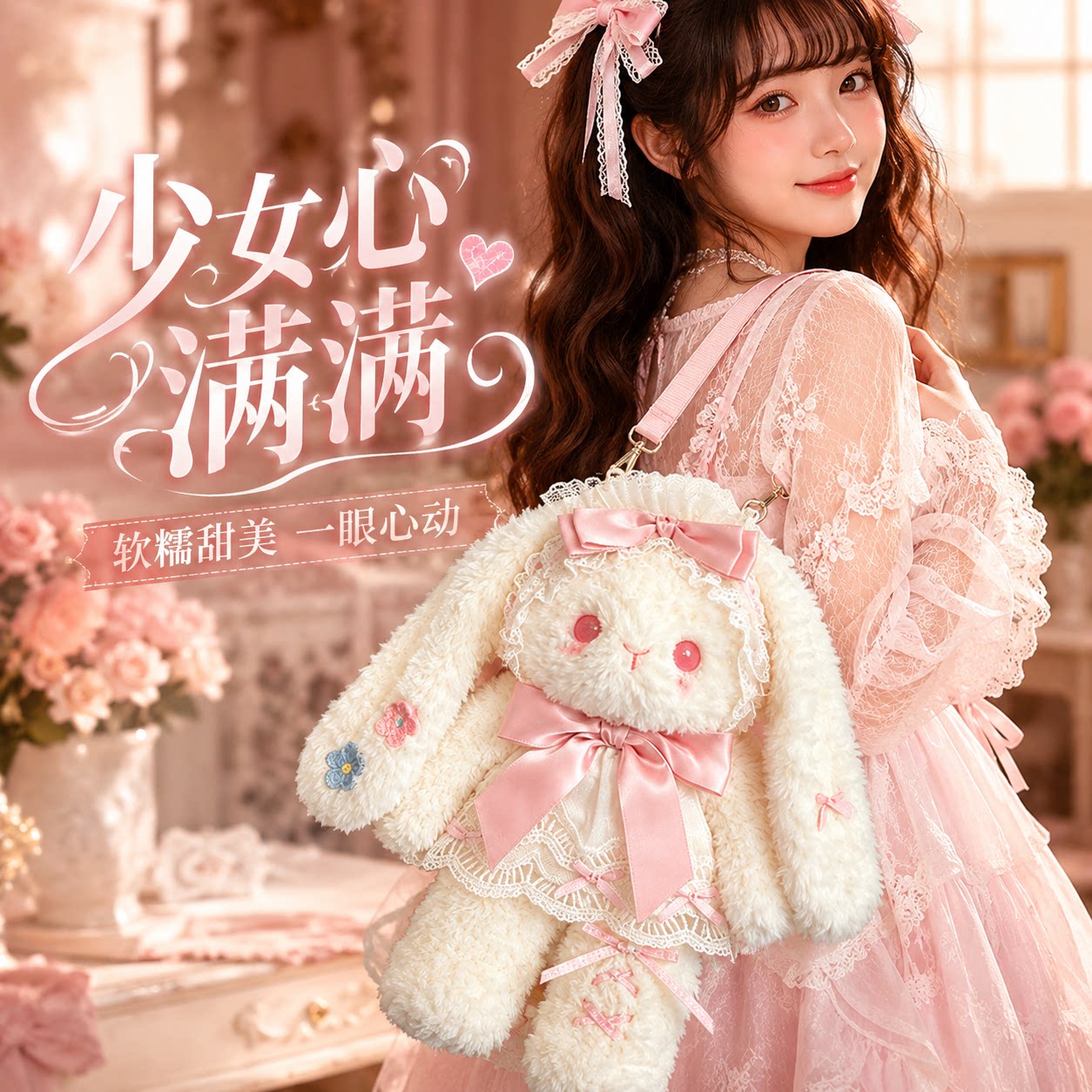 lolita芭蕾公仔可爱小兔子玩偶