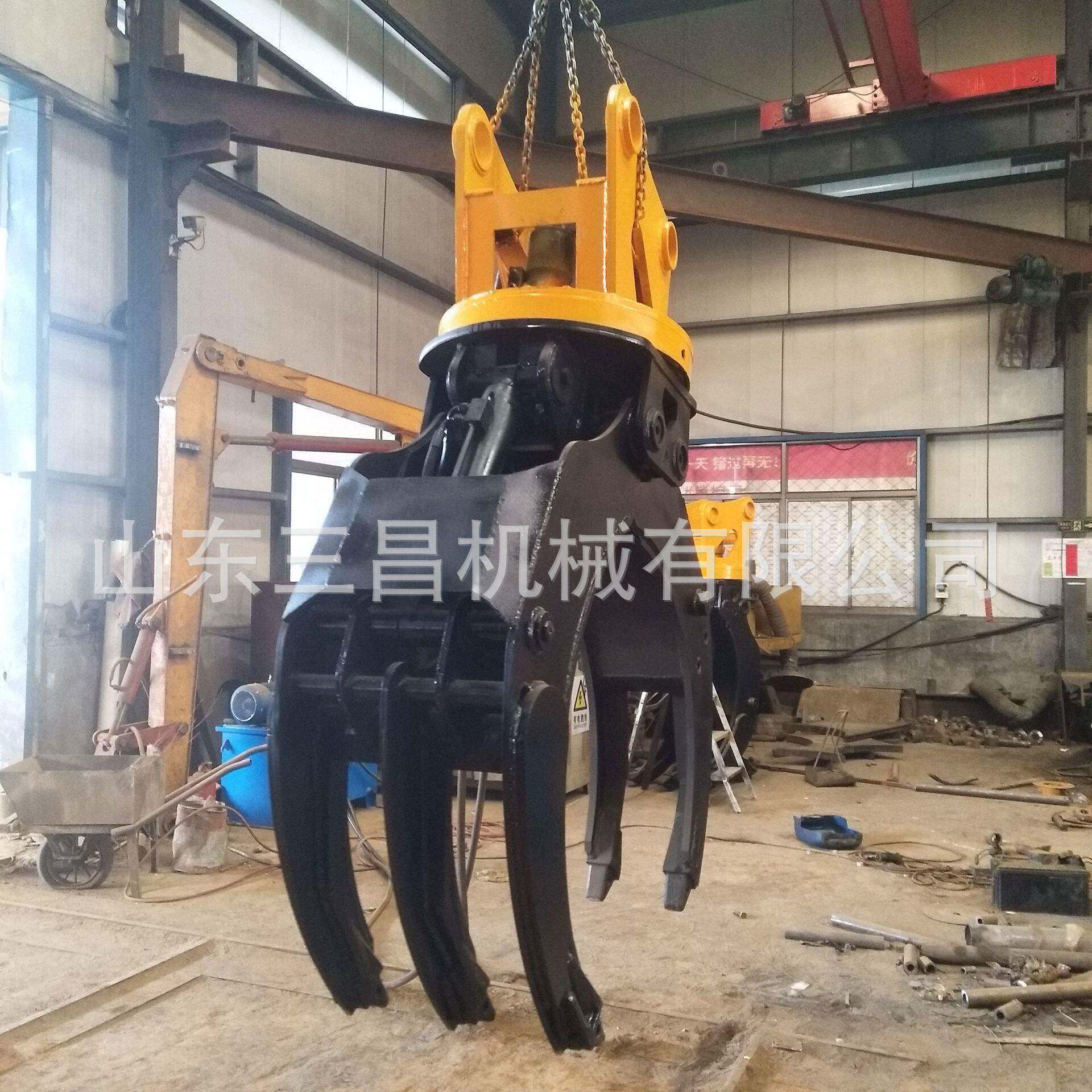 双缸液压抓木器12-18T抓木器液压旋转抓木机旋转式抓木器