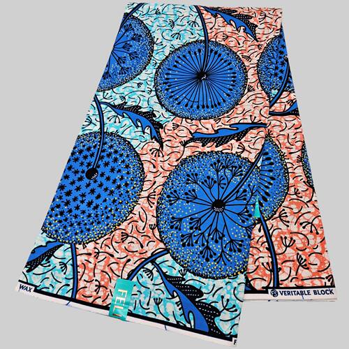 非洲蜡染布6码24S棉质量cotton Ankara wax fabric