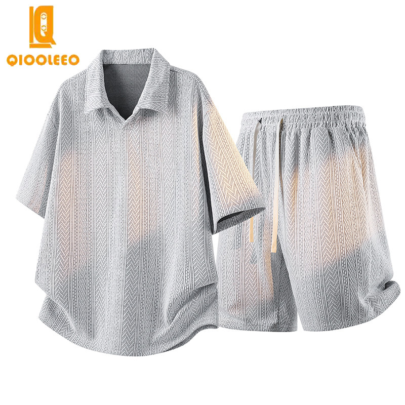 QIOOLEEO夏季冰感POLO衫两件套