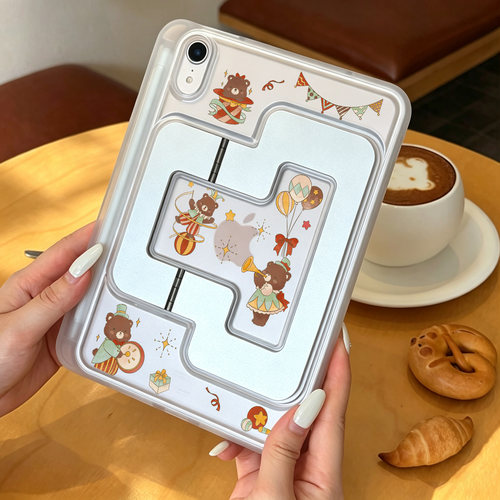 ipad平板保护套可爱原创air8支点壳iPad11保护壳苹果pro11寸支架防弯摔5磨砂全包无盖轻薄外壳mini带笔槽硬壳