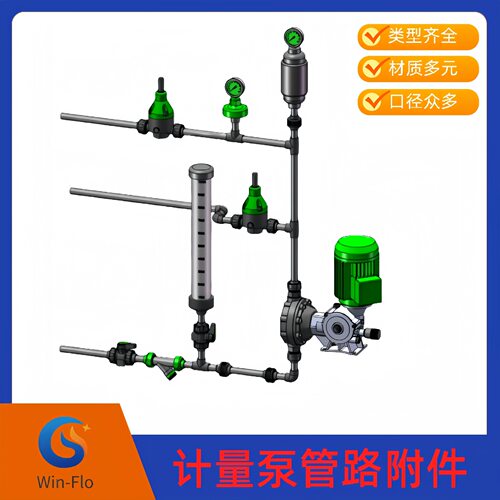 Win-Flo膜片式阻尼器WDP-P20/0.6L计量泵加药管路PVC耐高温60℃
