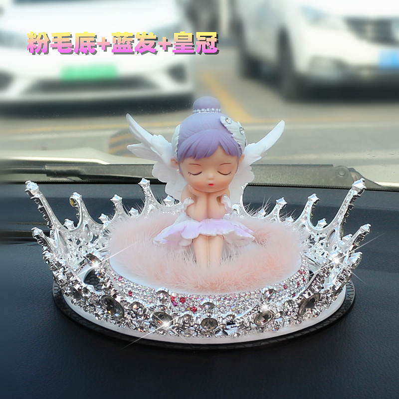 芭蕾女孩钻汽车内装饰品摆件中控台车载用品大全车上女神款高档女