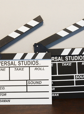 电影拍板导演板打板婚纱儿童影楼拍摄摄影道具拍照黑色场记板木质