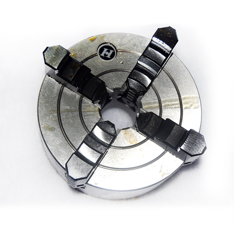 家用车床配件四爪卡盘高精度125mm/160mm 佛珠机单动卡盘夹具爪盘