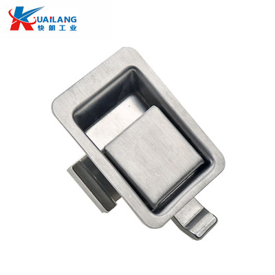 平门锁盒锁面板锁MS866自动碰锁箱柜体不锈钢电柜锁拉动式锁扣