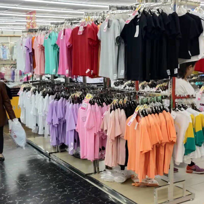 服装店展示架落地男女童装店超市衣架货架挂衣服正挂架子双层高柜