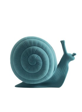 东来家居轻奢植绒蜗牛摆件样板间儿童房装饰品客厅电视柜玄关摆设