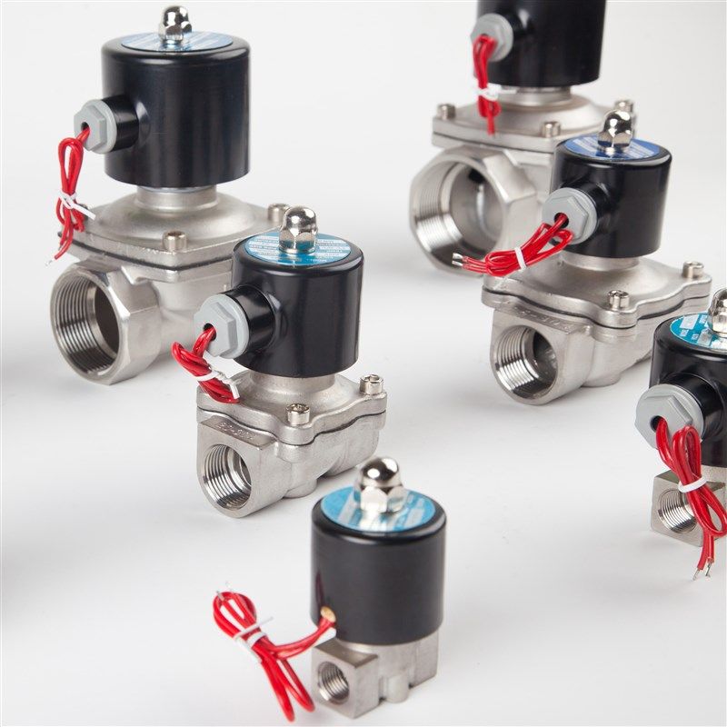 304不锈钢电磁阀开关阀常闭2w水阀气阀220v24v6分dn15dn25dn50 40