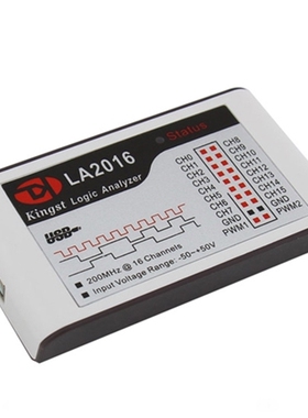 逻辑分析仪Kingst LA2016 usb 16路全通道 200M采样率 PWM输出