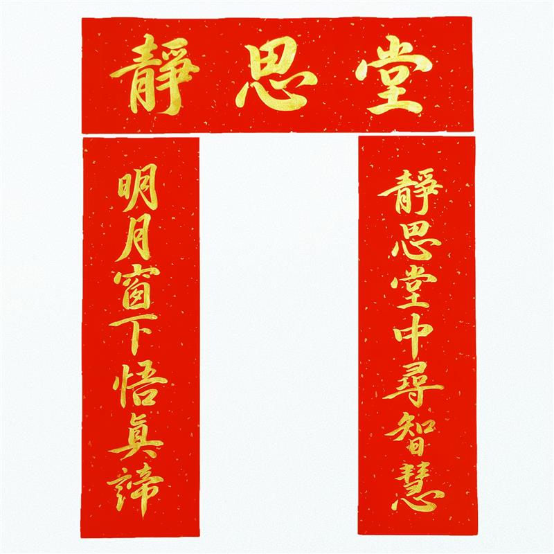 2026马年名家手写春联定制加厚万年红黑字对联结婚乔迁门联挥春