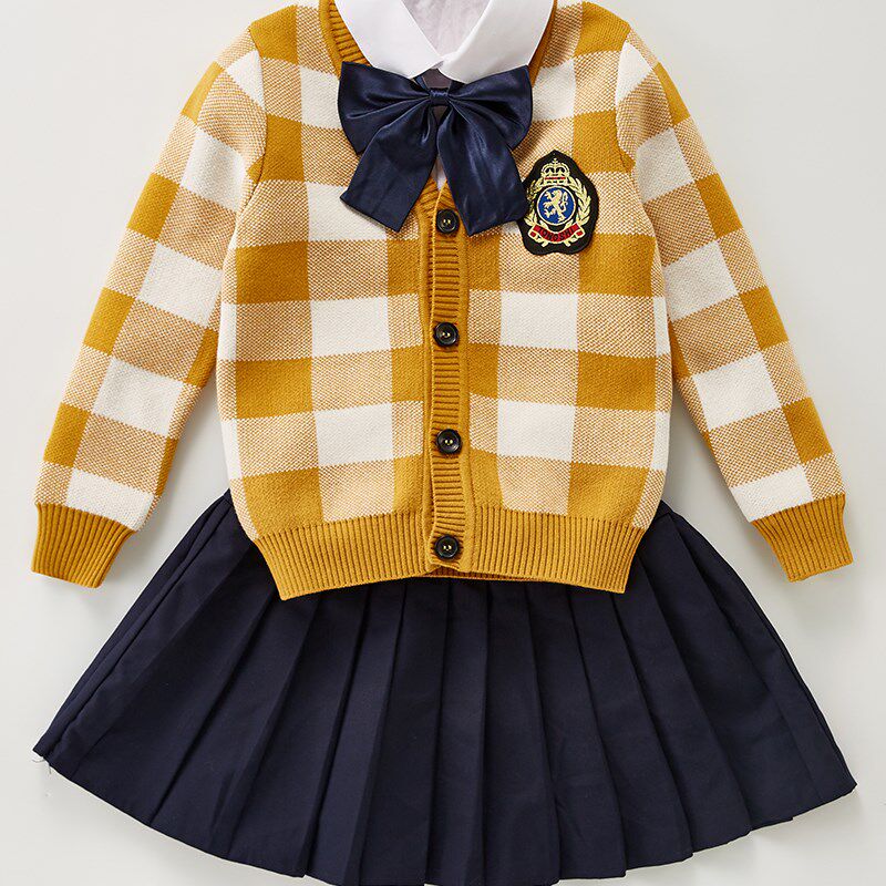 校服套装英伦风春秋冬装幼儿园园服小学生班服学院风儿童演出服制