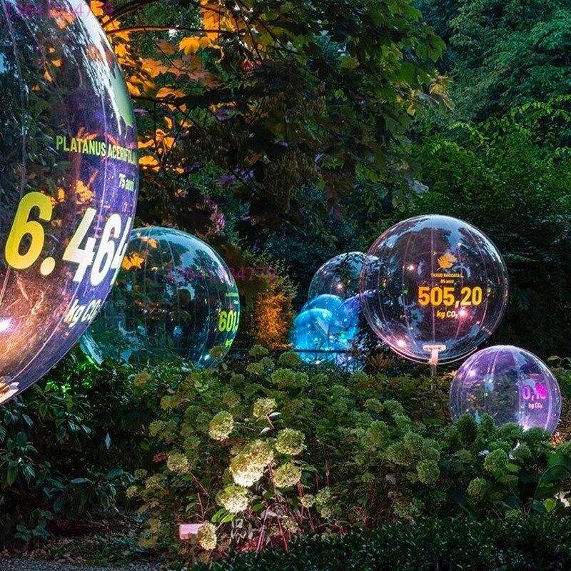 网红充气透明包零食袋花朵卡通气模打包春天夏天商业美陈布置定制