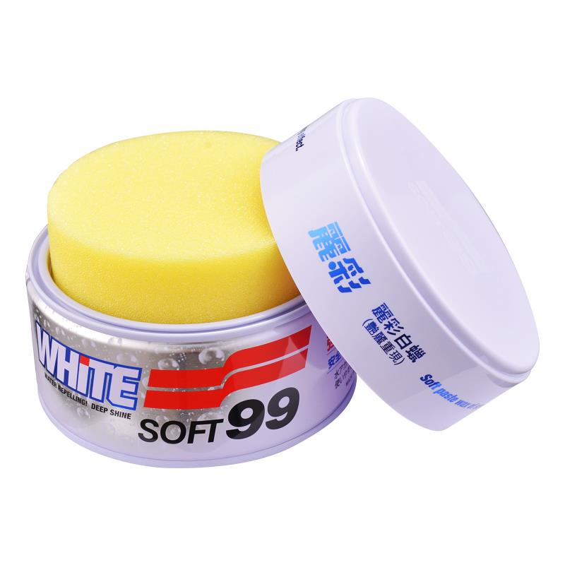 SOFT99汽车白色软蜡 黑色固蜡 车蜡去污蜡抛光蜡汽车打蜡