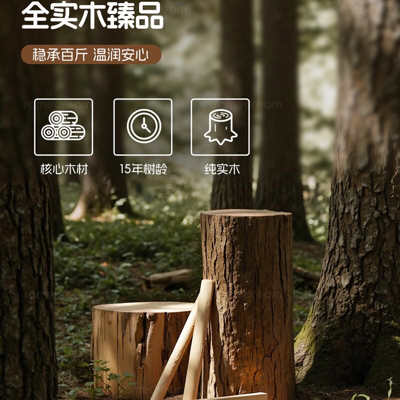 实木小鹿挂衣架落地卧室客厅移动衣架脏衣篓置物架创意儿童衣帽架