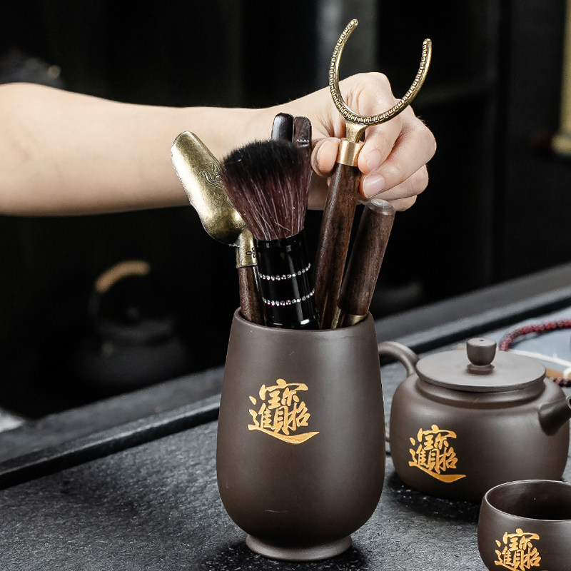 定制刻字宜兴紫砂功夫茶具套装家用茶道办公室日式简约泡茶壶茶杯