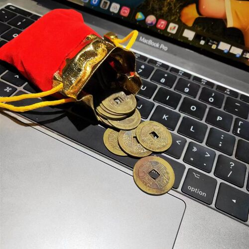 康熙通宝乾隆通宝大钱摆件清代真品铜钱纯铜古币黄铜挂件招财转运