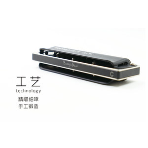 入门Devil Blues 10十孔口琴成人初学 蓝调布鲁斯口琴DB 演奏乐器