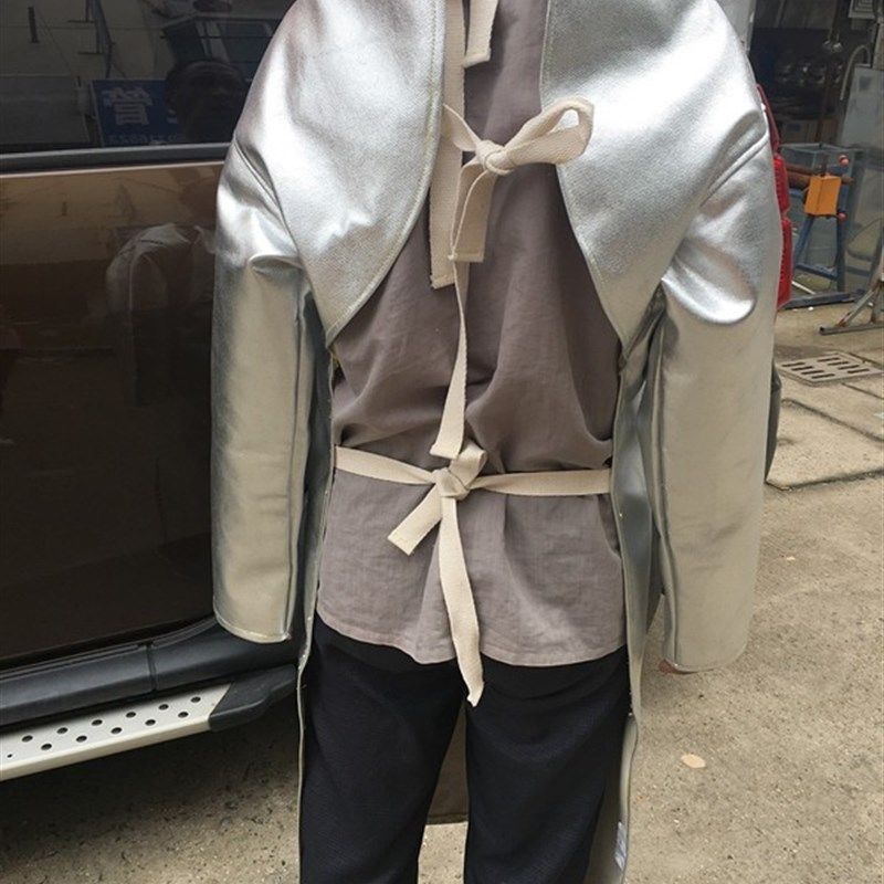 劳卫士隔热耐高温反穿衣铝箔防火围裙500度1000度冶冻炉工防护服