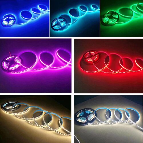 led灯带条12v低压超亮贴片背胶自粘24v线形线条灯暗槽展示柜光源