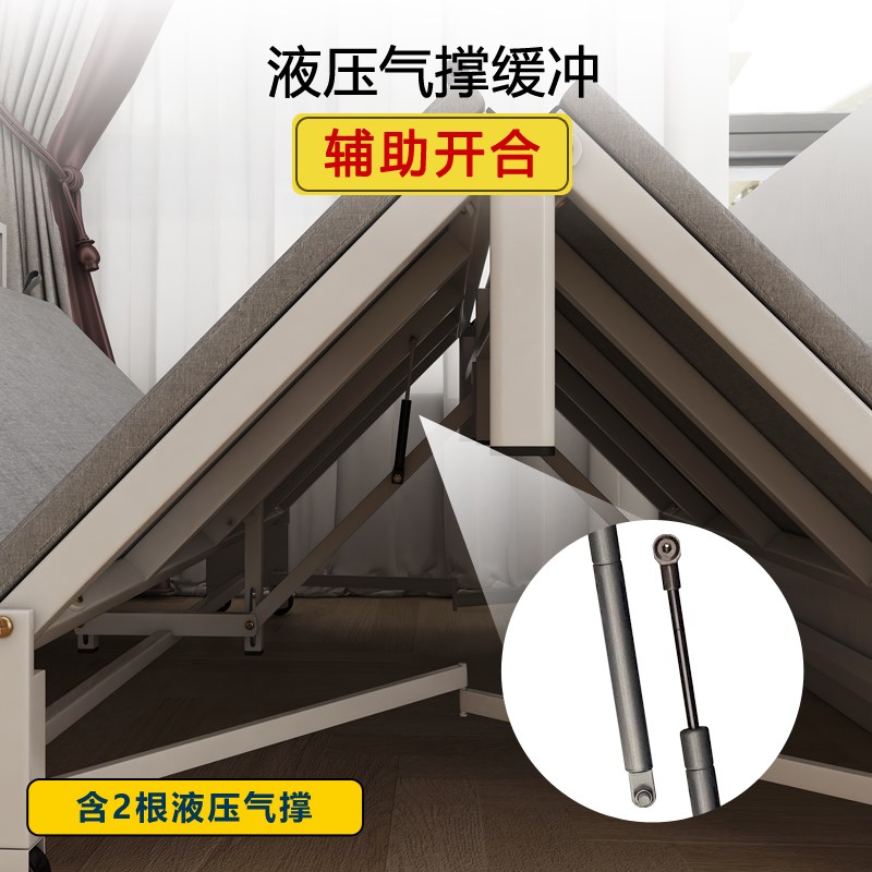 隐形床书桌柜多功能一体午休小户型伸缩家用隐藏床折叠床五金配件
