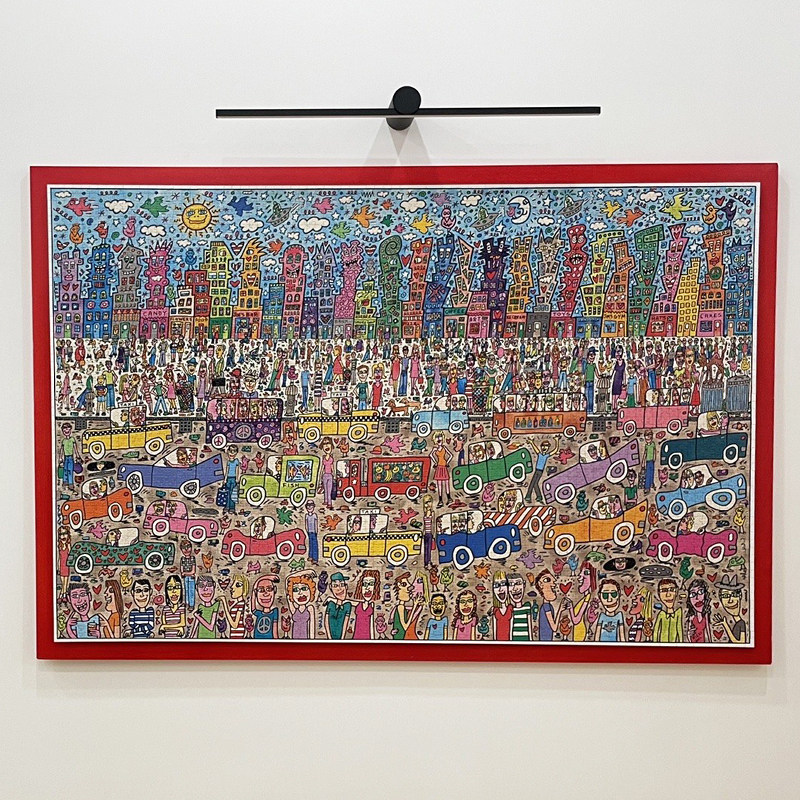5000片画框立体相框悬浮实木框架拼图框复古挂墙送胶水配有机玻璃