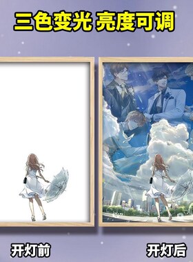 光与夜之恋萧逸周边灯光画闺蜜生日礼物创意感卧室小夜灯摆件定制