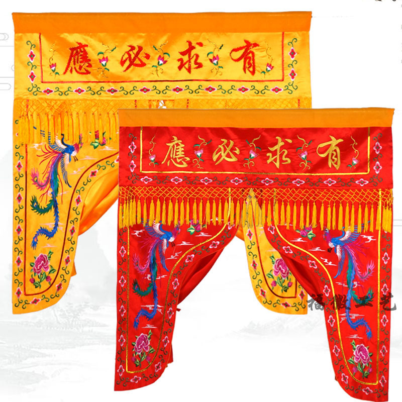 佛帐龙门帐佛像挡帘堂口遮挡帘堂口装饰帘布仙龛幔帐