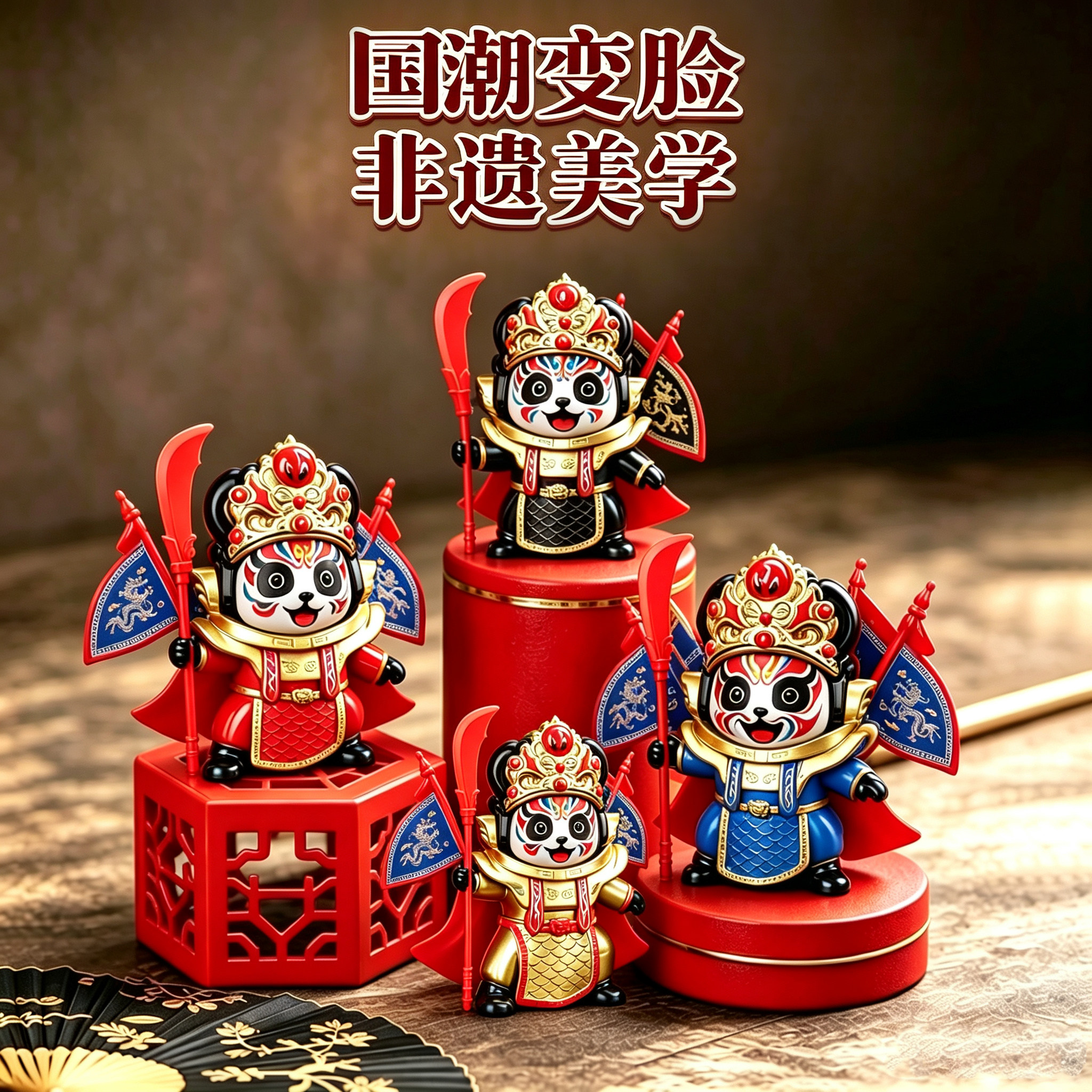 正版川剧变脸娃娃公仔玩具