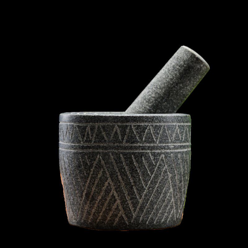 大号手工捣蒜器石头蒜臼子家用研磨器石臼捣药捣碎辣椒剥蒜压蒜器
